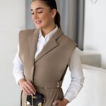 وست کمری دار بند خور پشت یقه خرگوشی کد 1039