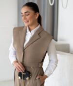 وست کمری دار بند خور پشت یقه خرگوشی کد 1039
