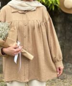 شومیز چین دار کد 1018