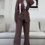 کت دوخت درشت نمادار  و شلوار کد 1079