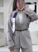 کت دوخت درشت نمادار  و شلوار کد 1079 - تصویر 8