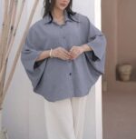 شومیز استین کیمونو  کد ۱۰۶۶ - تصویر 5