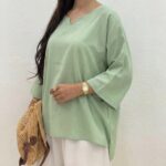 شومیز یقه دالبر کد 1065 - تصویر 2
